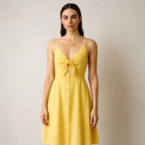 Ecowish‎ Yellow Summer Dress Size Small